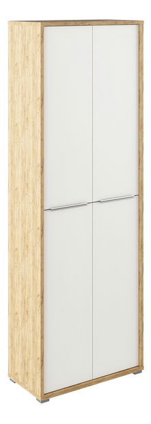 Dulap cu rafturi Rumia 05 (stejar artisan + alb)