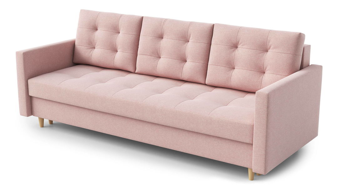Canapea trei locuri Saveta (roz)