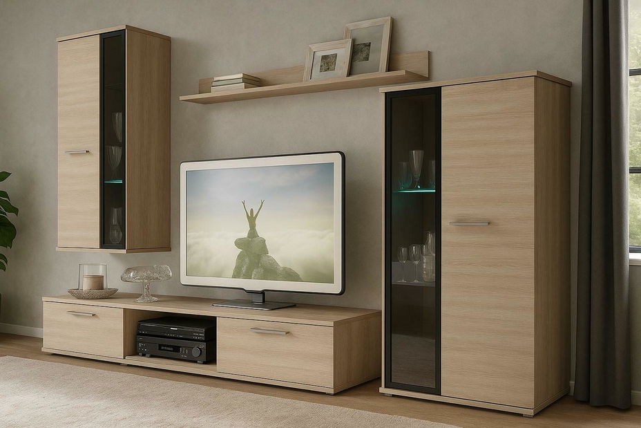 Set za dnevni boravak Saul (hrast sonoma) (bez rasvjete)