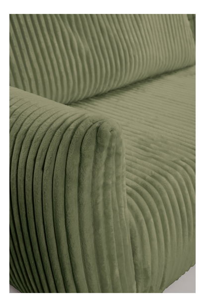 Rohová sedacia súprava Alondra (olivová) (P)