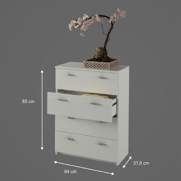 Komoda Nariel Typ 5 (biela)