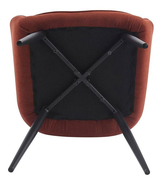 Dizájnos fotel Oskarsi (barna + fekete) 