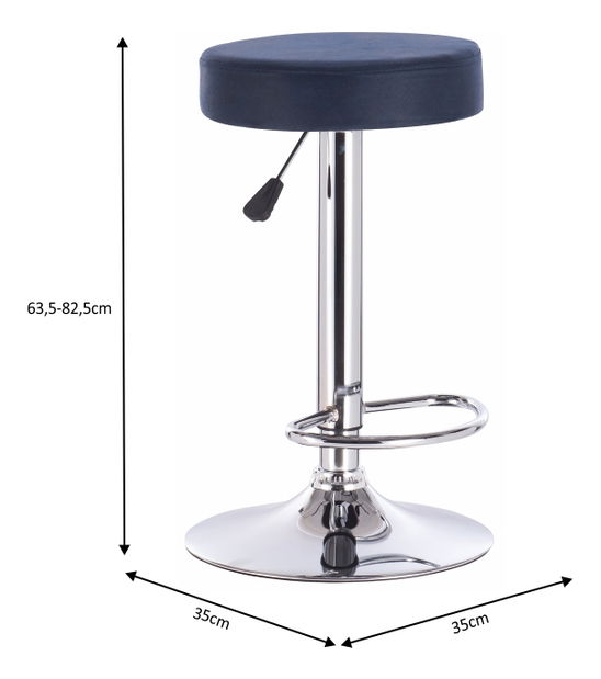 Barová stolička Galileo (petrolejová)