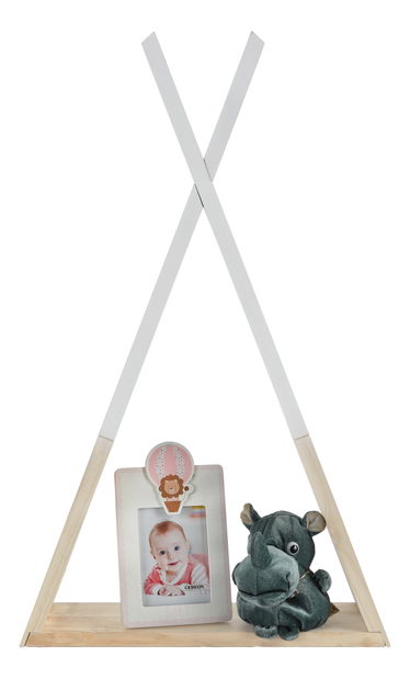 Raft pentru copii Cinderella (alb + natural)