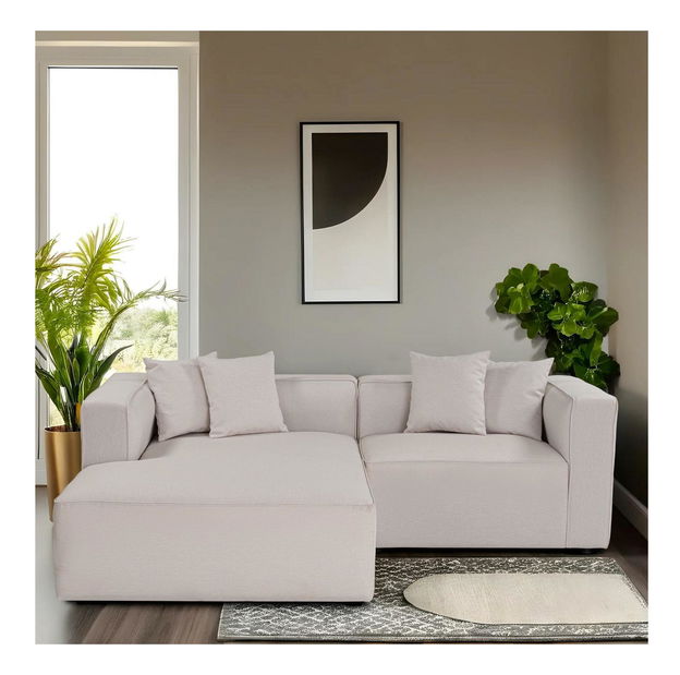 Rohová sedačka Morelotta (L) (ecru)