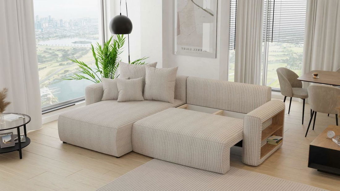 Colțar Napolia (S) (bej deschis)