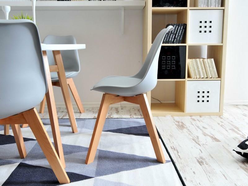 Stolica Large Wood (siva + crna)