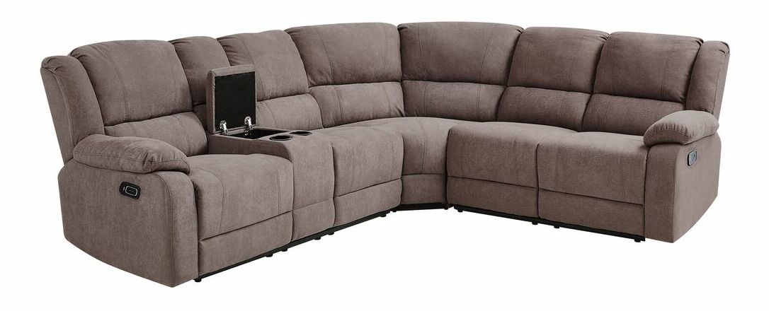 Sarokkanapé Reginald (szürkésbarna) (J)