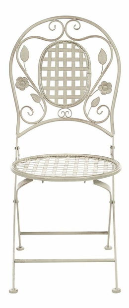 Set 2 ks. záhradných stoličiek Basilia (krémovobiela)