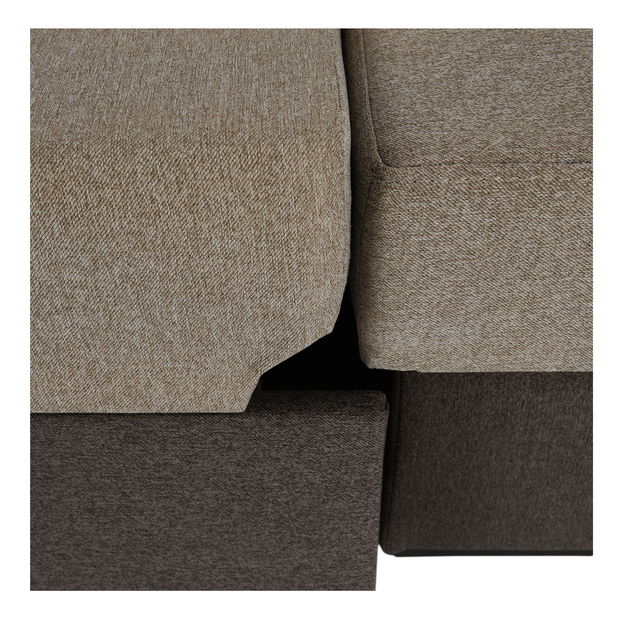 Colțar în formă de U Imani (maro deschis + maro)