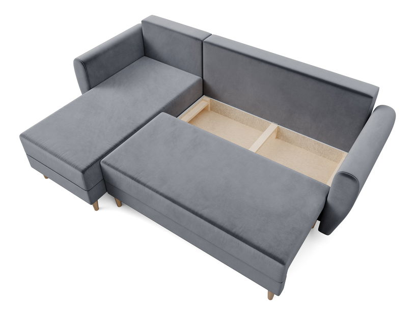 Sarokkanapé Paladio (szürke) (L)