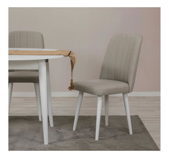 Étkező szett Vlasta 3 (fehér + krém) (2 főre)