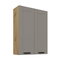 Horná kuchynská skrinka Lucid 80 G-108 2F (korpus: dub artisan + front: mdf claygrey)