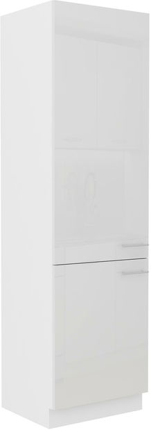 Dulap alimente pentru frigider Lavera 60 LO-210 2F (Cadru: alb + front: alb lucios)