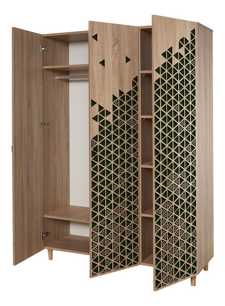 Šatníková skriňa Modella 121 (dub sonoma)