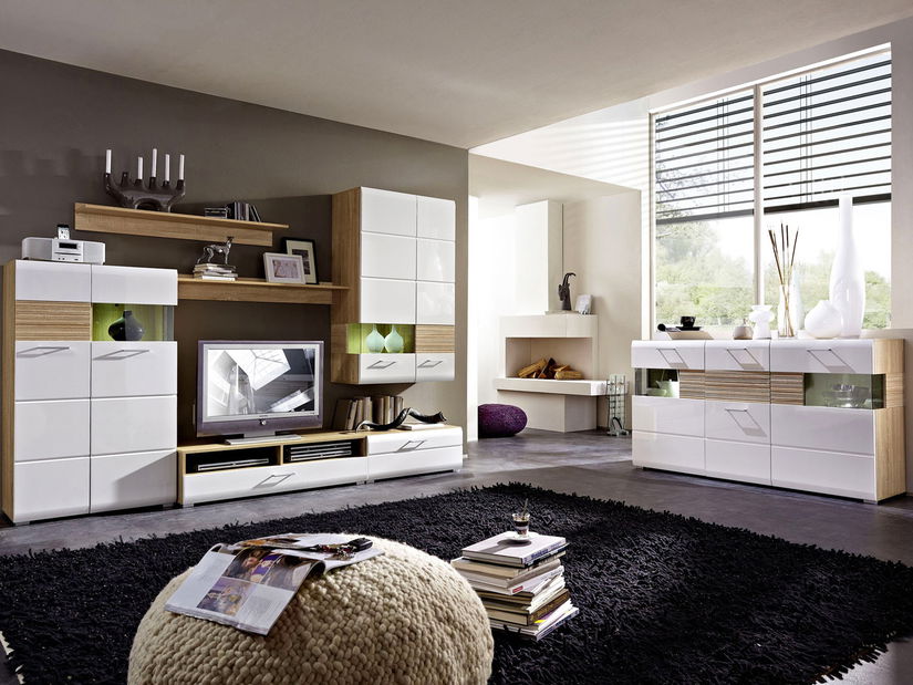 Vitrína na stenu BRW Fini SFW1W/4/14 I