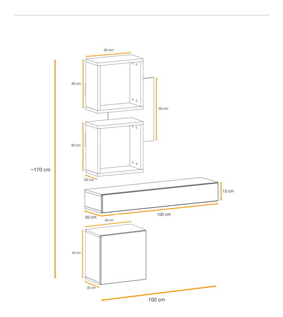 Predsieň Enderly EY3 (dub wotan + čierna)