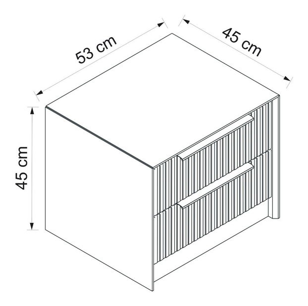 Éjjeliszekrény Katty 1 (kő)
