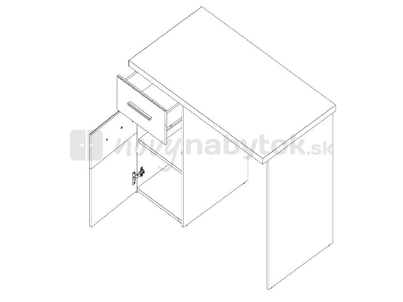 Számítógépasztal Kinloss CMBB21