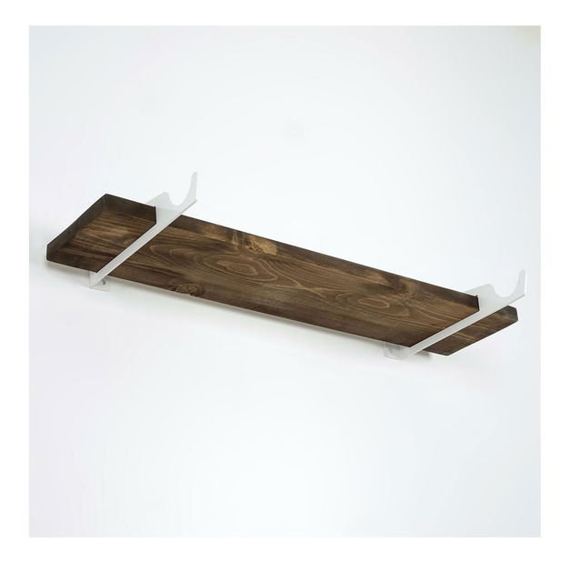 Dekoratívna nástenná polica Dupone 12 (orech) 