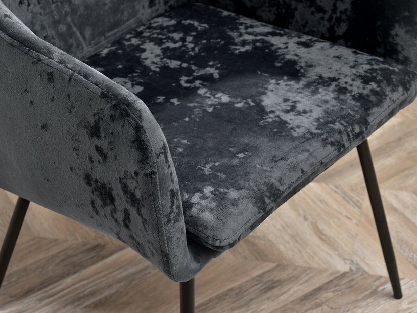 Jedálenská stolička Duplica (grafitová + čierna)