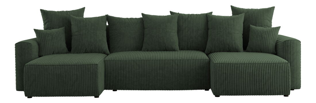 Kutna garnitura Denia U (tamnozelena)