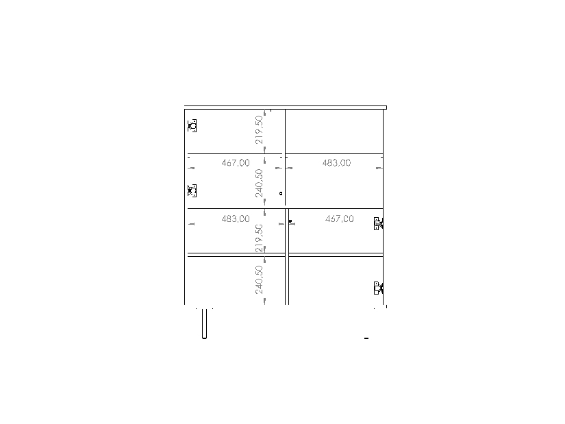 Komoda Presto K2D (crna mat + captains deck)