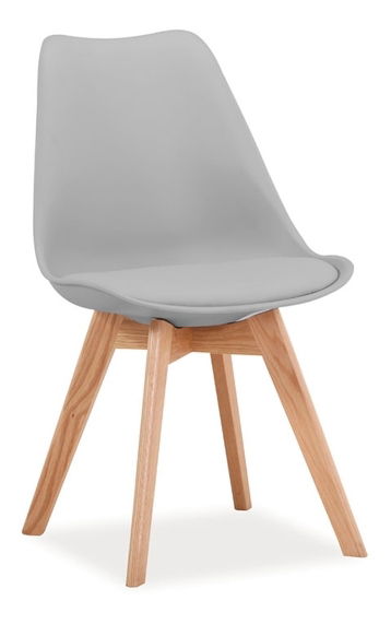 Jedálenská stolička Aste (svetlosivá)