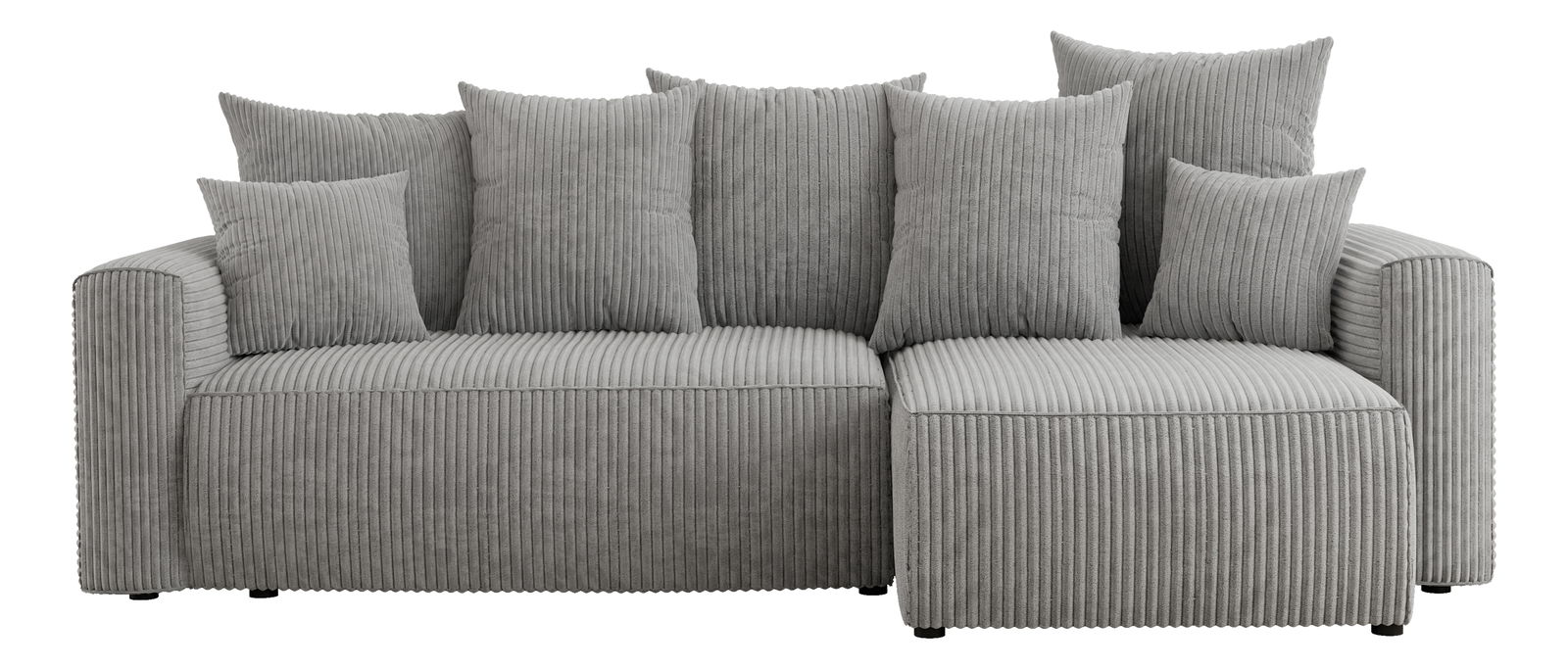 Rohová sedačka Denia (P) (svetlosivá)