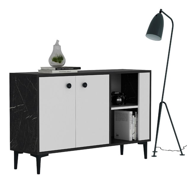 Skrinka Samove 2 (čierna + biela) 