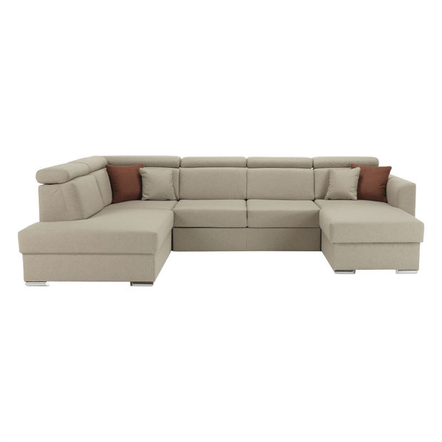 Rohová sedačka U Maidstone (béžová) (L)