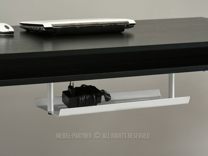 Masă PC Osto 120 (lemn negru + alb)