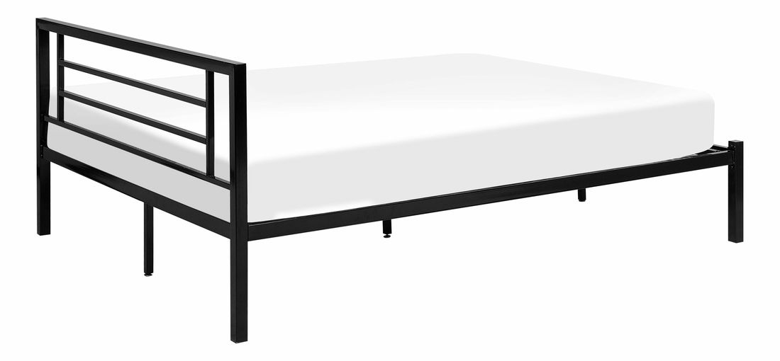 Bračni krevet 160 cm CONNET (s podnicom) (crna)