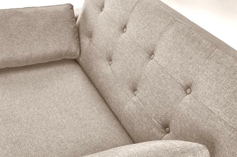 Kétszemélyes kanapé Paulito (bézs)