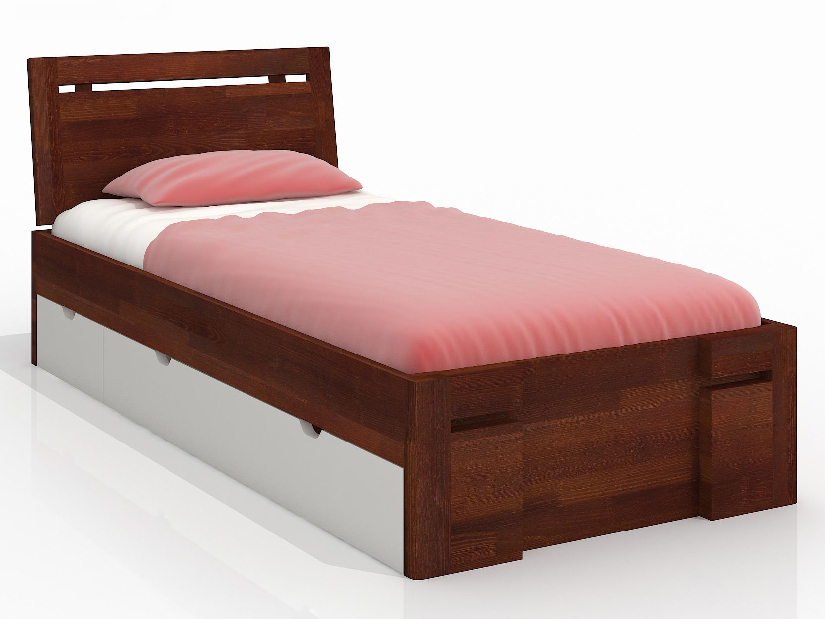 Jednolôžková posteľ 120 cm Naturlig Kids Bokeskogen High Drawers (borovica) (s roštom)