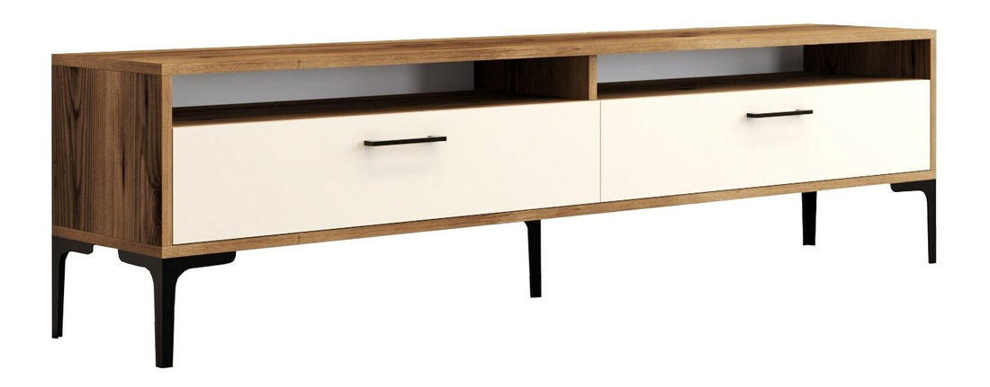 TV asztal/szekrény Irma 2 (dió + krém)