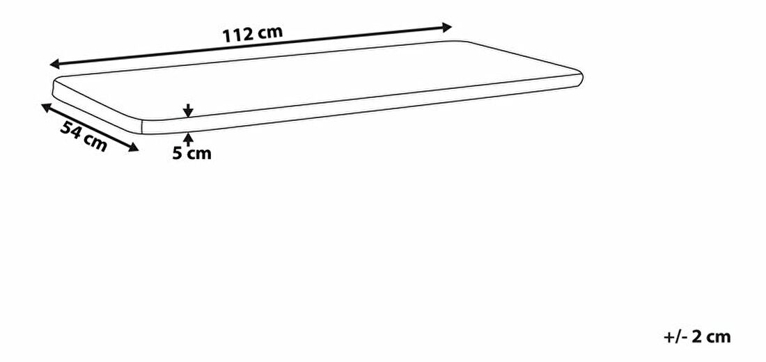 Vrtni jastuk 112x54 cm VESTFOLD (plava)