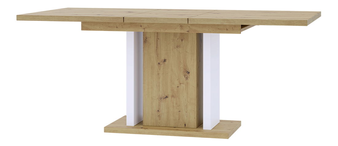 Jedálenský stôl Wogrun (artisan + biela) (pre 6 až 8 osôb)