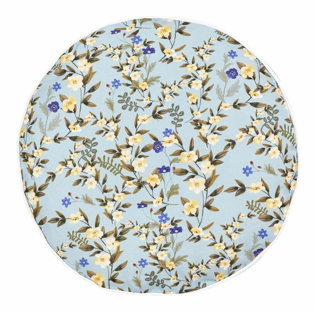 Sada 2 ozdobných vankúšov ⌀ 40 cm Vally (modrá)