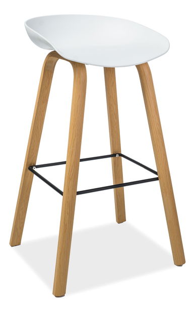 Scaun bar Simister (alb)
