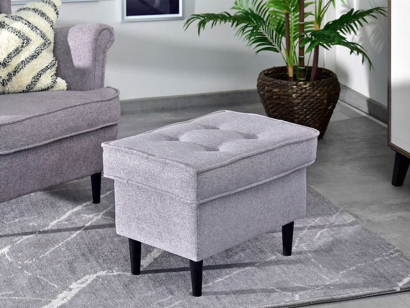 Taburetka Muriera (púdrová ružová + chróm)