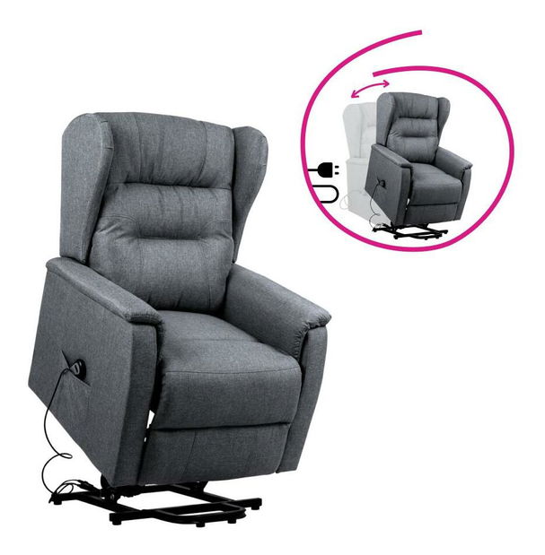 Pozicionálható fotel Demuestra (világosszürke)