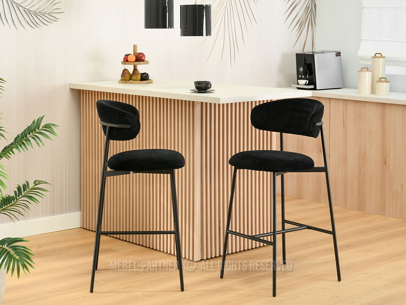 Scaun bar Inezenente (negru)