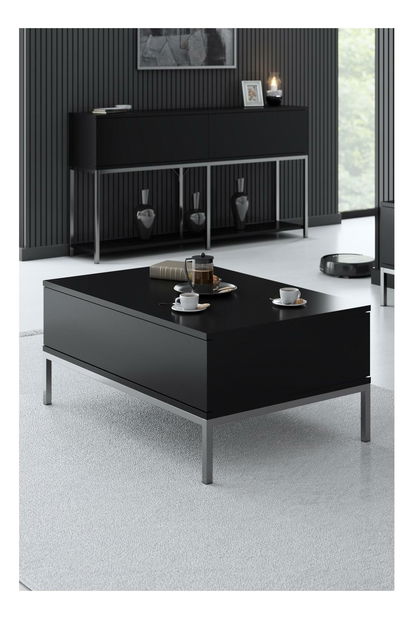 Masă de cafea Lurde (Negru + Auriu)