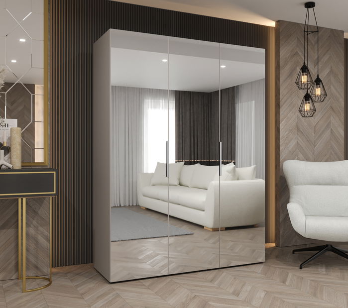 Dulap de haine 150 cm Mirabella 3 (Cașmir + Cașmir)