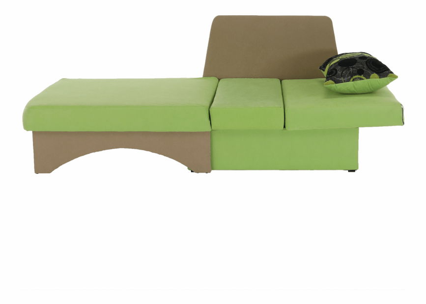 Colțar pentru copii Kubošik verde + Bej (D)