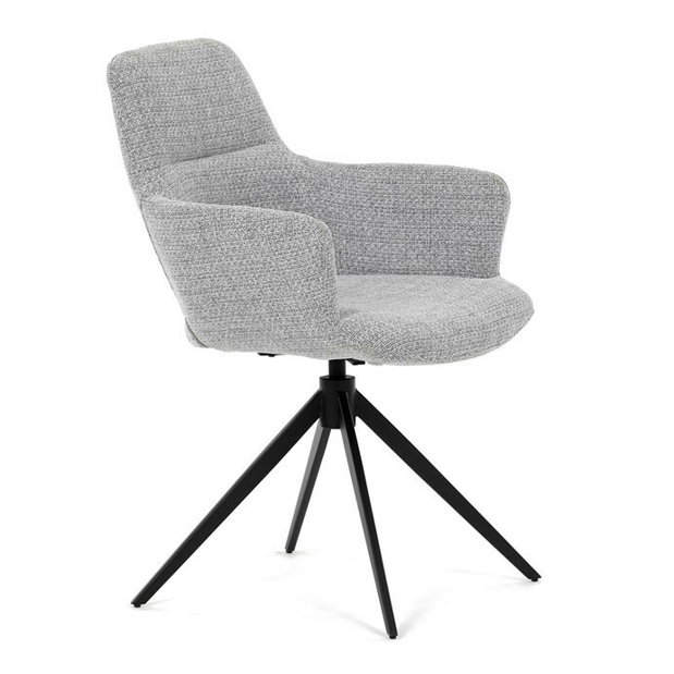 Jedálenská stolička Diamantal (sivá)