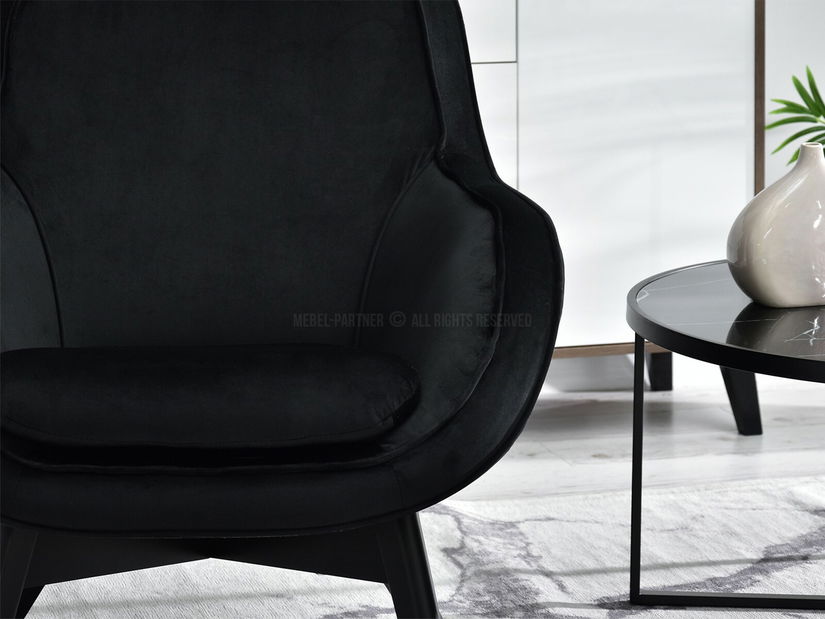 Relax fotel Merch (fekete)