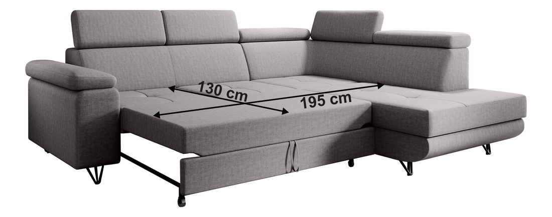 Széthúzható ülőgarnitúra Jopo (szürke) (J) 