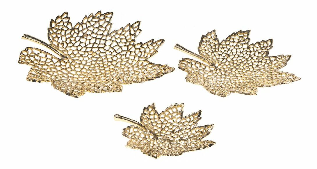 Set 3 ks podnosov Pemza (zlatá)